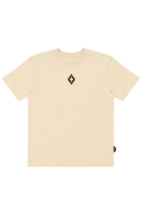 T-shirt bambino panna in cotone MARCELO BURLON | JBTH049PANNA